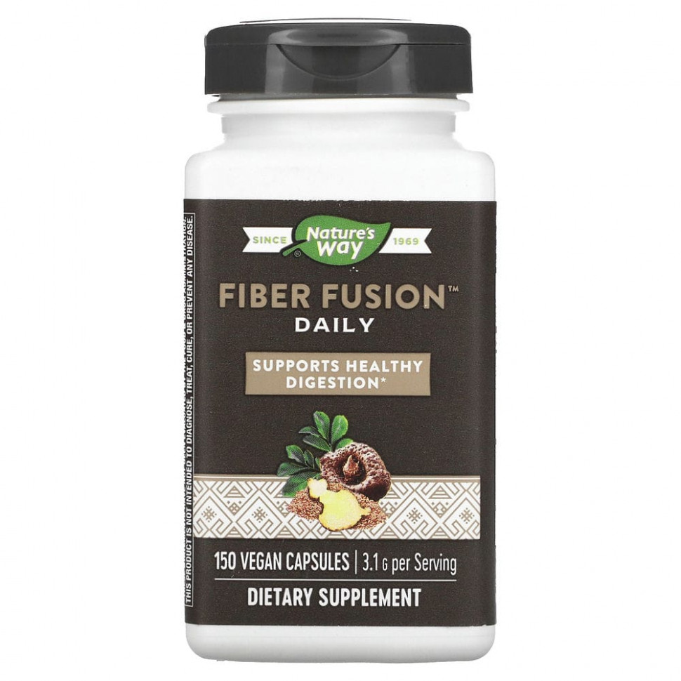 ������ ������ Nature's Way, Fiber Fusion Daily, 3,1 �, 150 ��������� ������  IHerb (������) ����