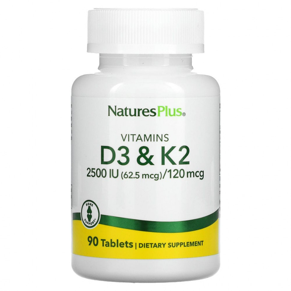  NaturesPlus,  D3  K2, 90     -     , -, 