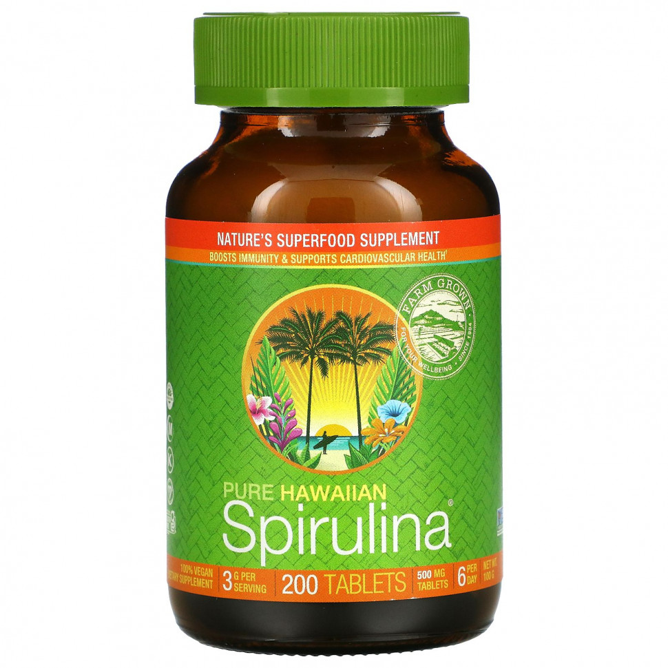  Nutrex Hawaii, Pure Hawaiian Spirulina, 200     -     , -, 