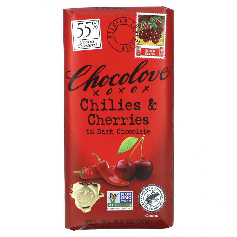 ������ ������ Chocolove, ���� � ����� � ������ ��������, 55% �����, 90 � (3,2 �����)  IHerb (������) ����