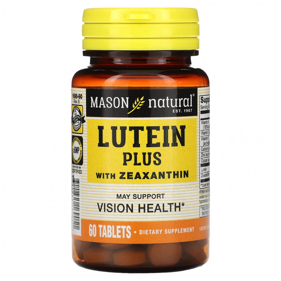 ������ ������ Mason Natural, Lutein Plus, � ������������, 60 ��������  IHerb (������) ����
