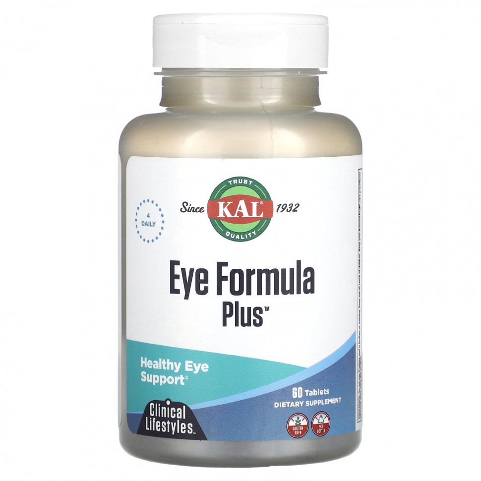 ������ ������ KAL, Eye Formula Plus, ��������� �������� ����, 60 ��������  IHerb (������) ����