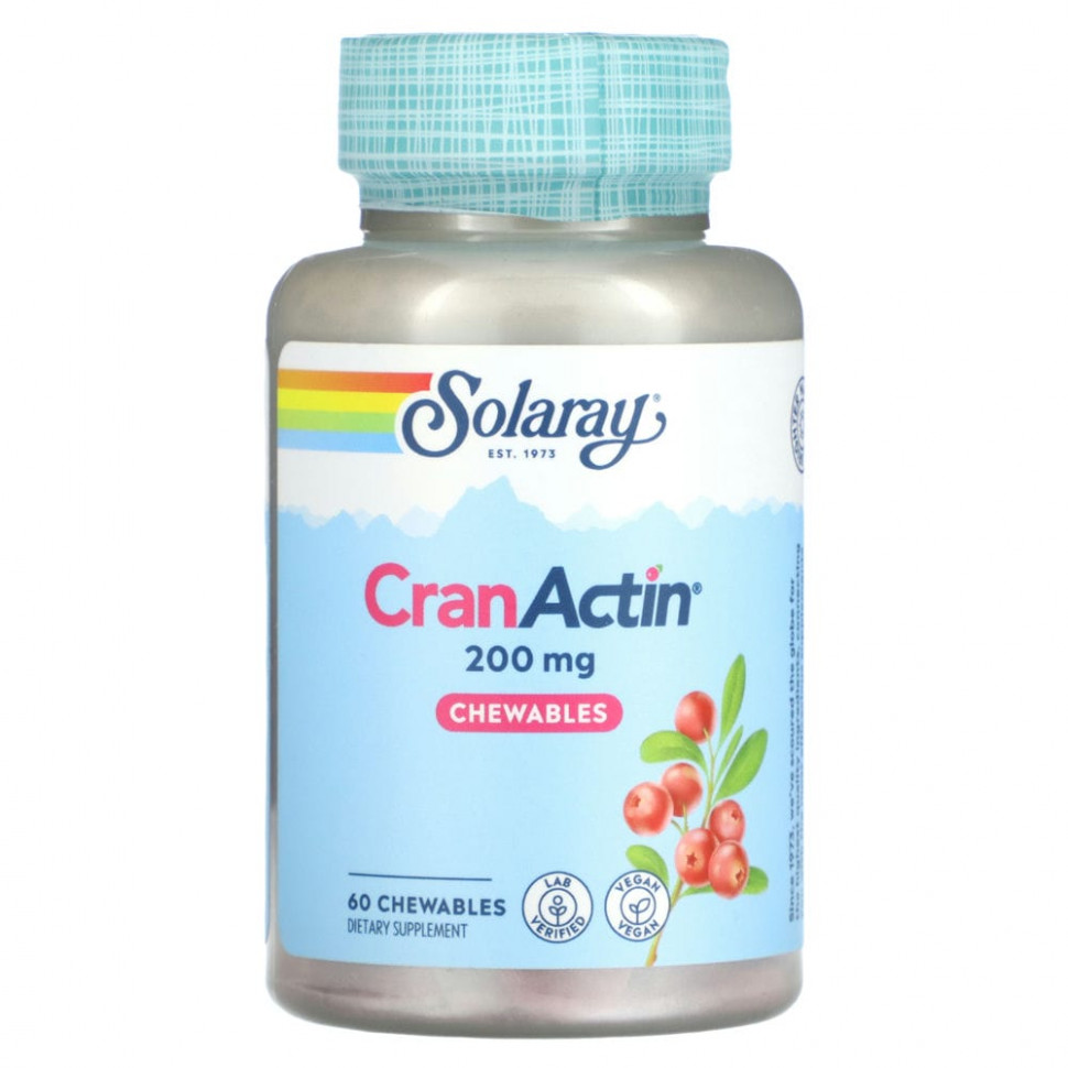 ������ ������ Solaray, CranActin, ����������� ��������, 200 ��, 60 ����������� ��������  IHerb (������) ����