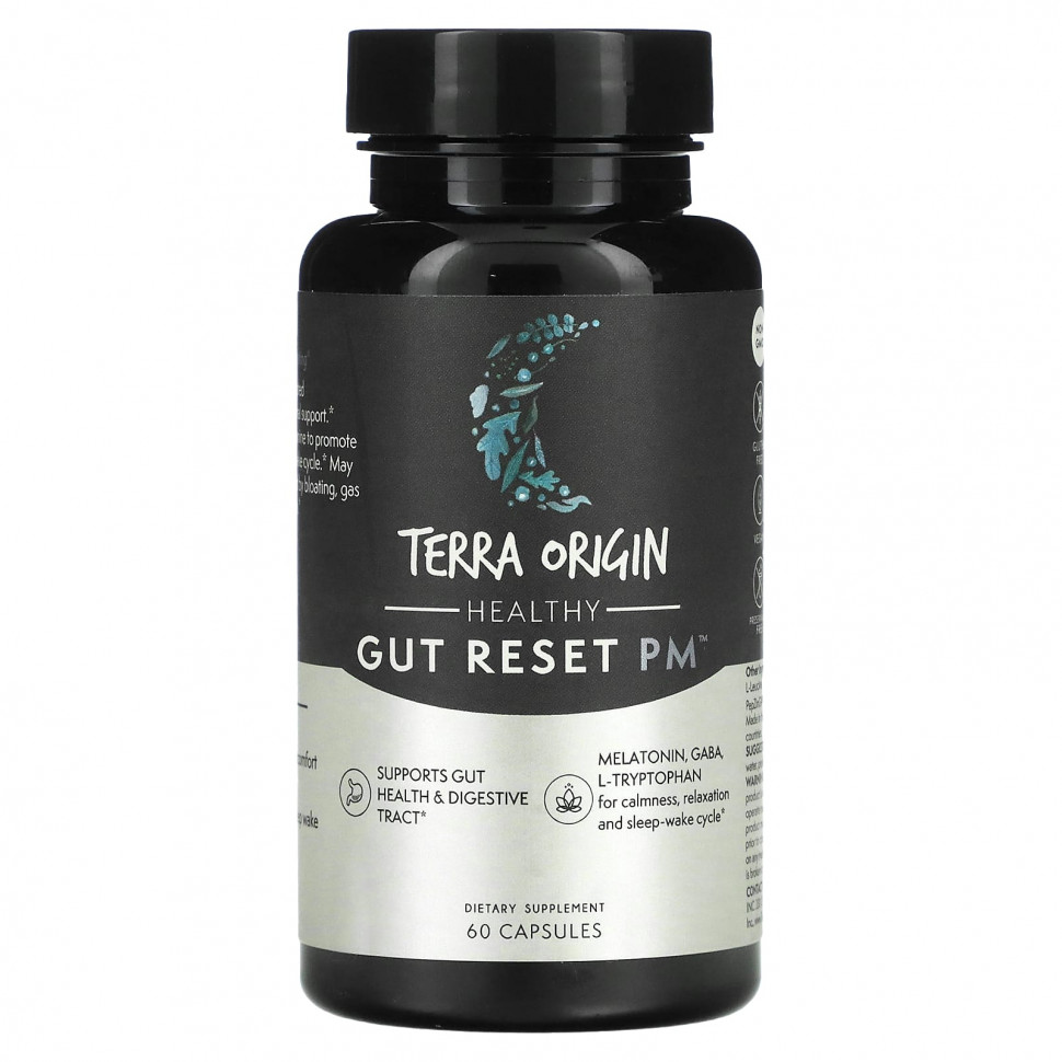  Terra Origin, Healthy Gut Reset PM, 60     -     , -, 