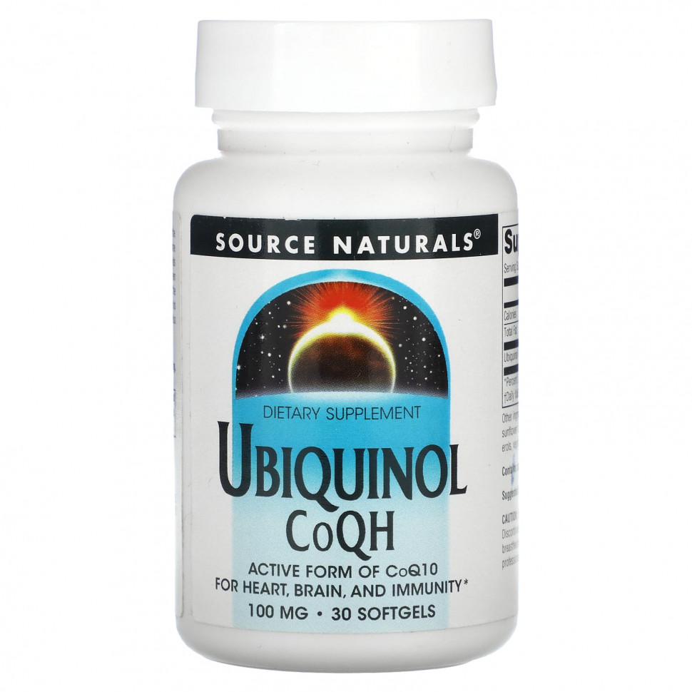  Source Naturals, ,  QH, 100 , 30      -     , -, 