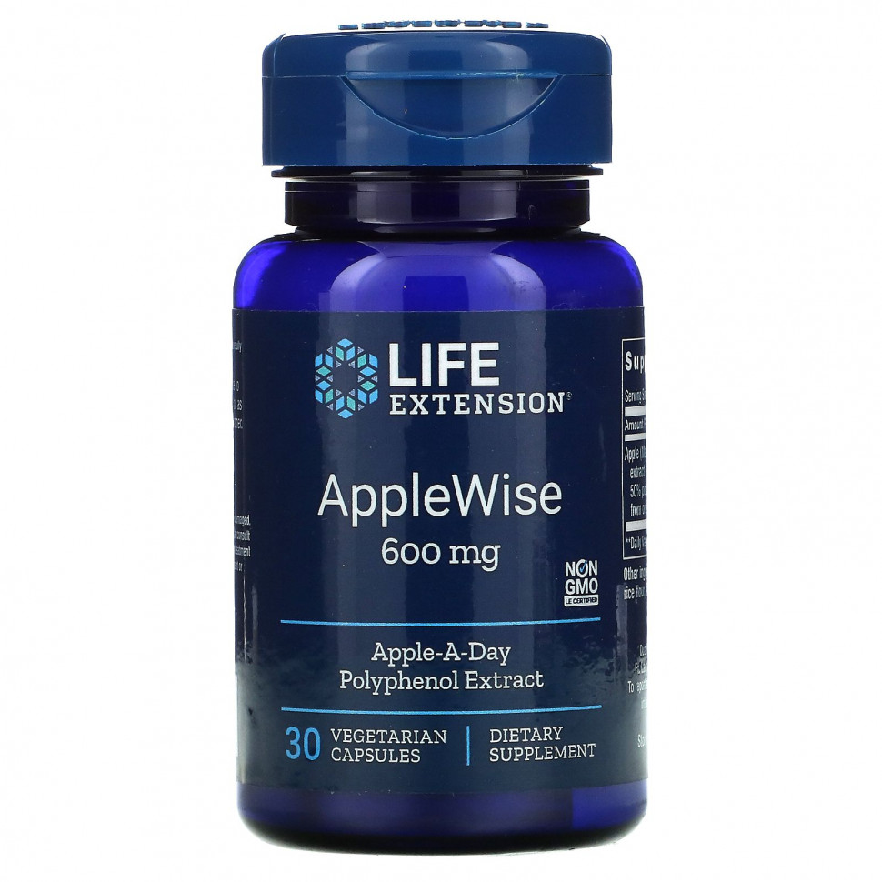 ������ ������ Life Extension, AppleWise, 600 ��, 30 ������������ ������  IHerb (������) ����
