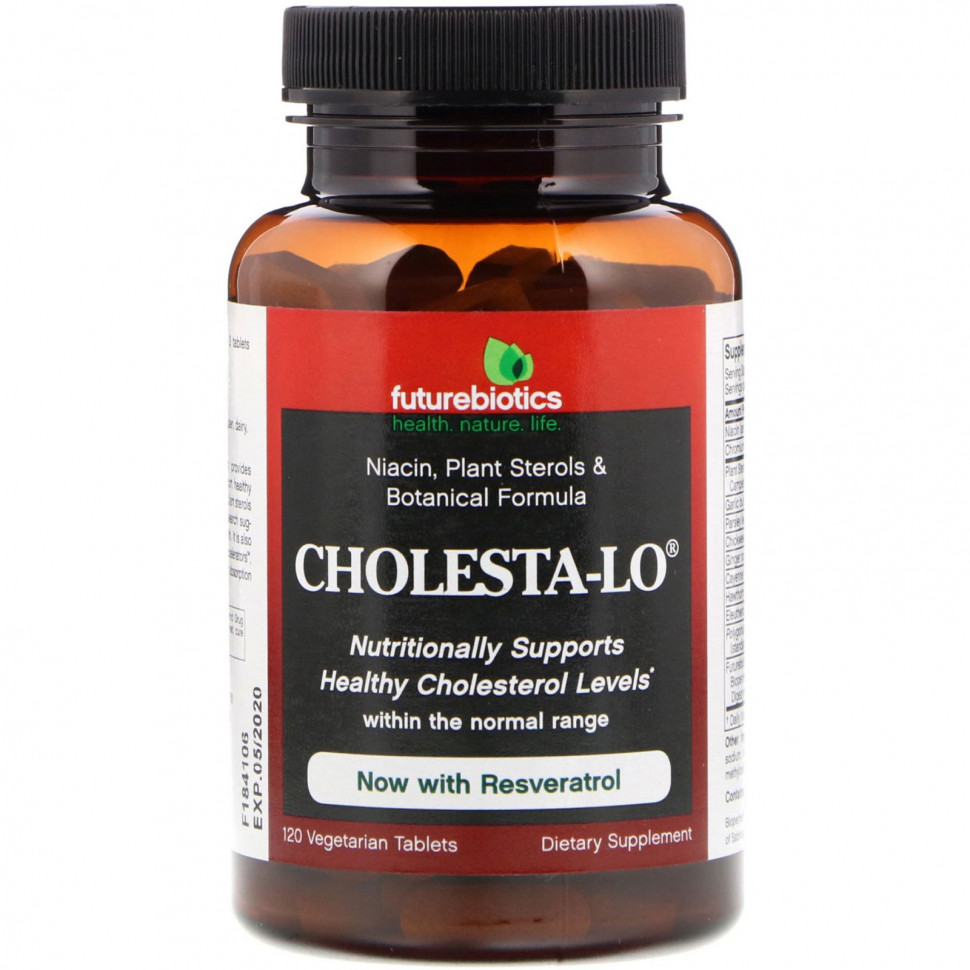  FutureBiotics, Cholesta-Lo With Garlic & Niacin, 120 Tablets    -     , -, 