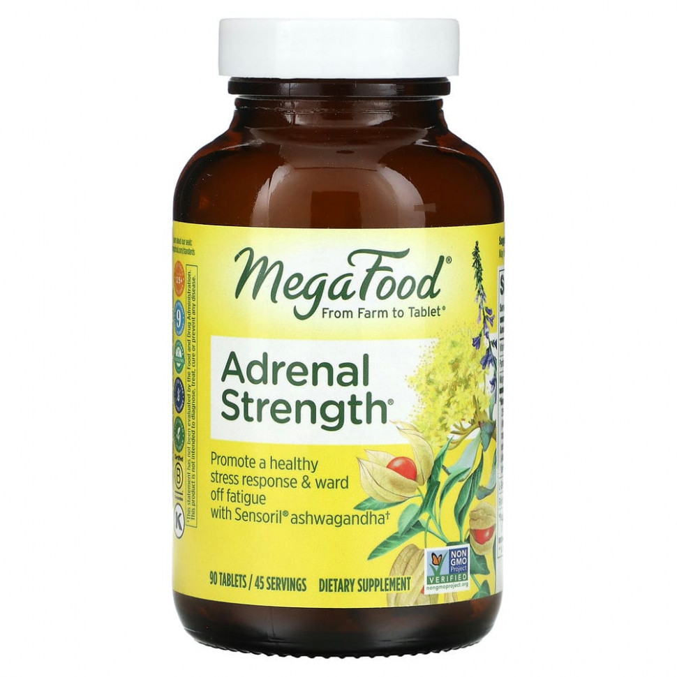  MegaFood, Adrenal Strength, 90     -     , -, 