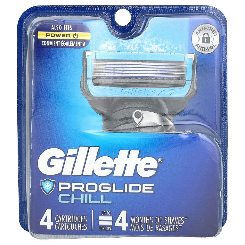 ������ ������ Gillette, ������� ������� ��� ������ Fusion5 Proshield, Chill, 4 �������  IHerb (������) ����