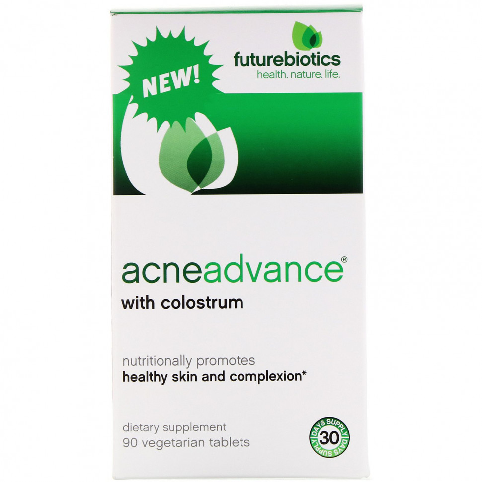  FutureBiotics, Acne Advance with Colostrum, 90 Vegetarain Tablets    -     , -, 