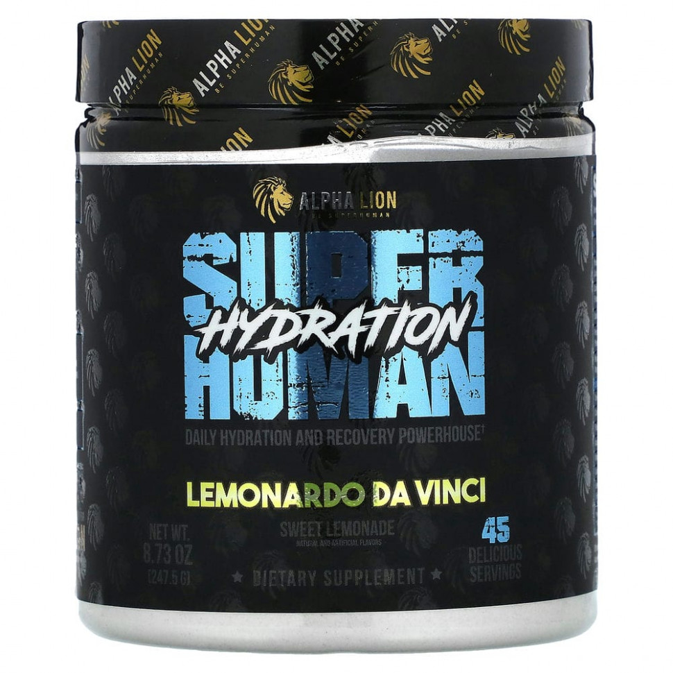 ������ ������ ALPHA LION, SuperHuman Hydration, Lemonardo Da Vinci, ������� �������, 247,5 � (8,73 �����)  IHerb (������) ����