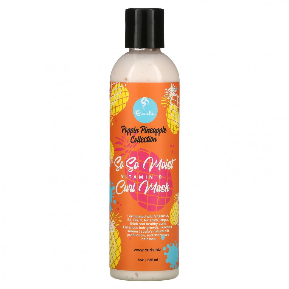  Curls, Poppin Pineapple Collection, So So Moist,  C,   , 236  (8 )    -     , -, 