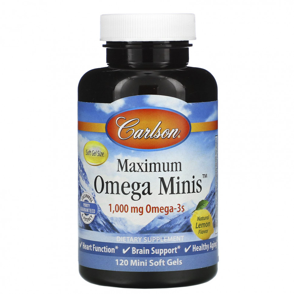  Carlson Labs, Maximum Omega Minis,   , 500 , 120 -    -     , -, 