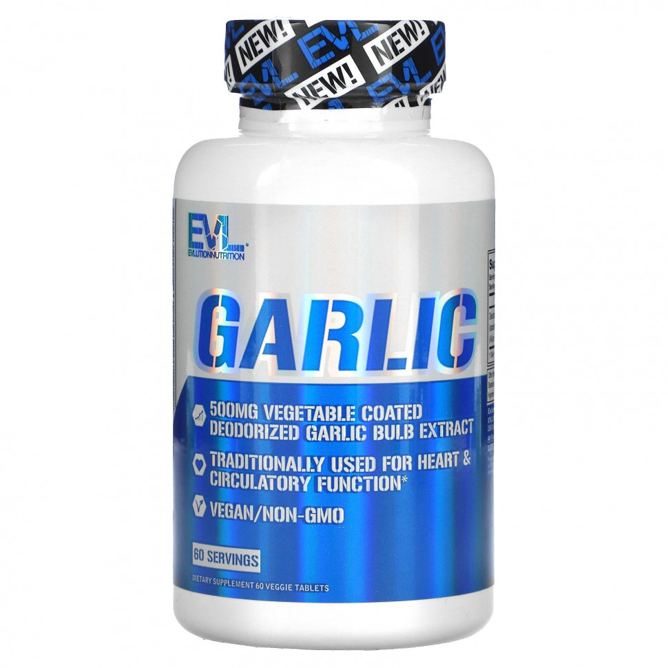 ������ ������ EVLution Nutrition, Garlic , 500 mg, 60 Veggie Capsules  IHerb (������) ����