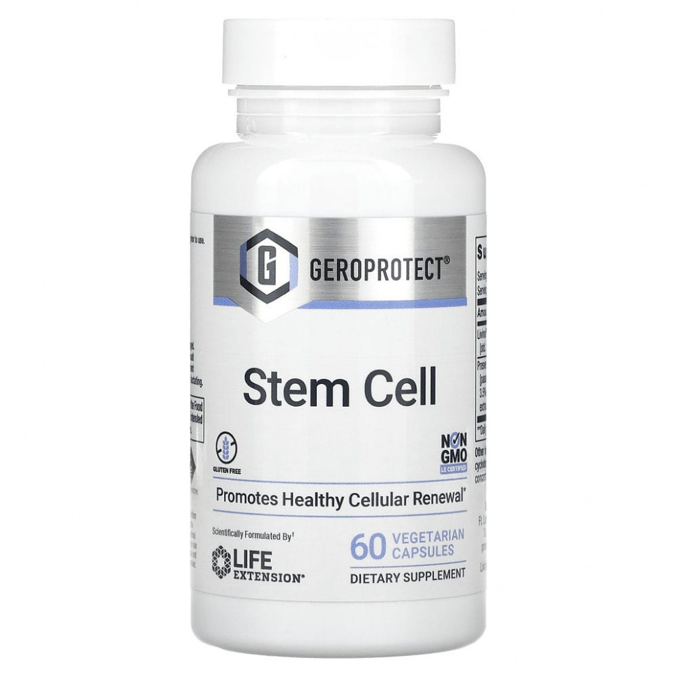 ������ ������ Life Extension, Geroprotect, Stem Cell, ������� ��� ����������� �������� ��������� ������, 60 �������������� ������  IHerb (������) ����