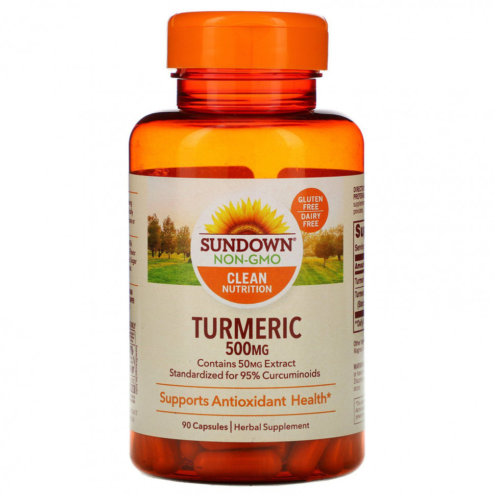 ������ ������ Sundown Naturals, �������, 500 ��, 90 ������  IHerb (������) ����