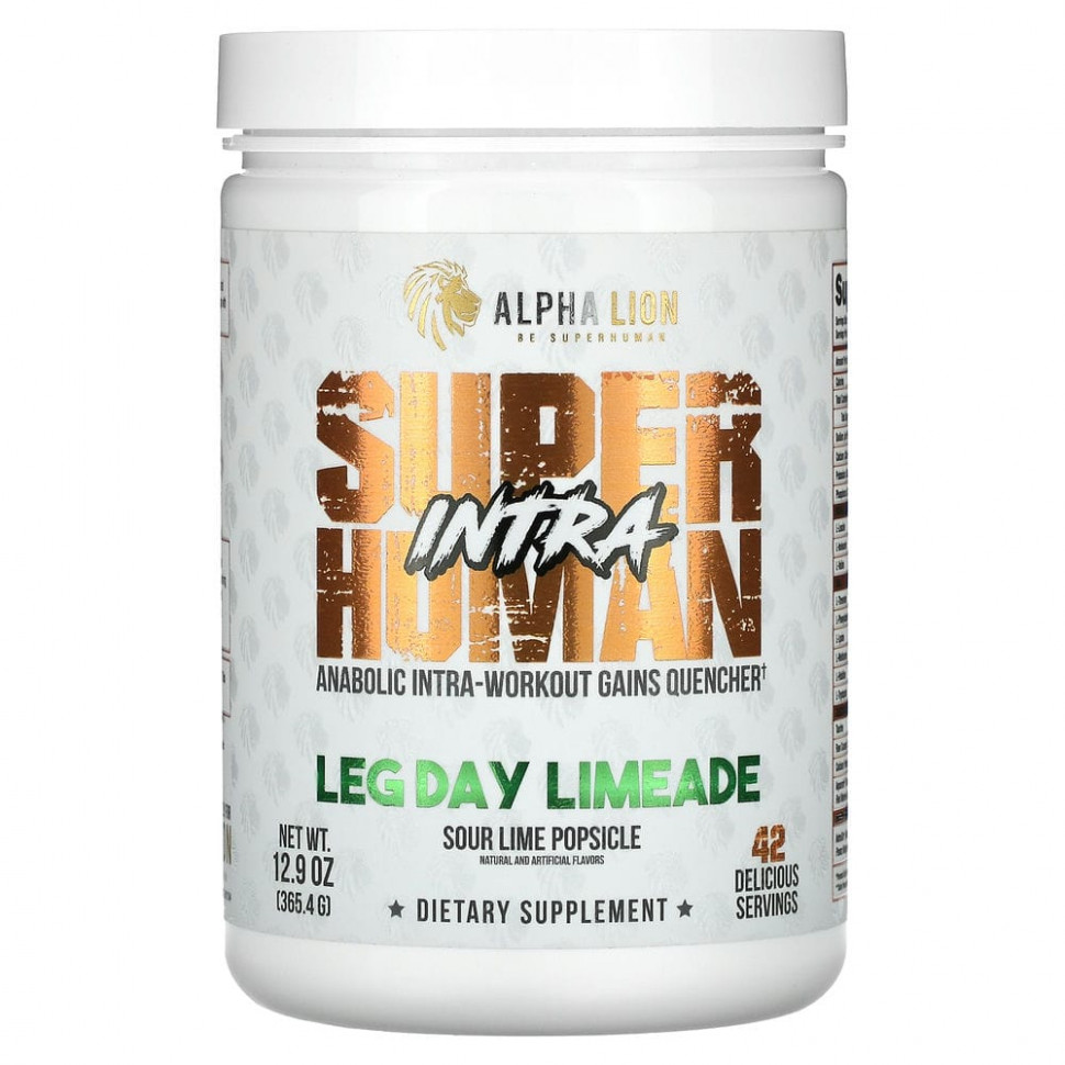  ALPHA LION, SuperHuman Intra, Leg Day Limeade,    , 365,4  (12,9 )    -     , -, 