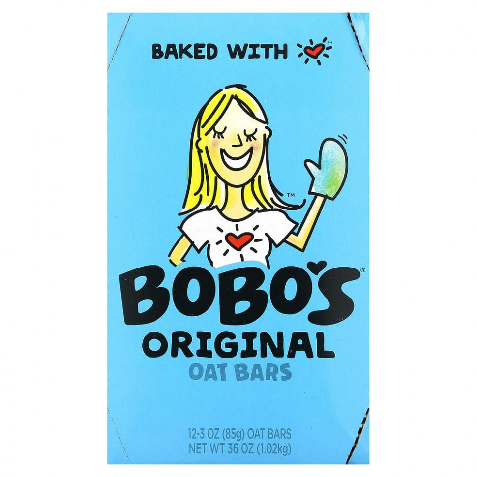 ������ ������ Bobo's Oat Bars, ������������ ������� ���������, 12 ����������, 85 � (3 �����)  IHerb (������) ����
