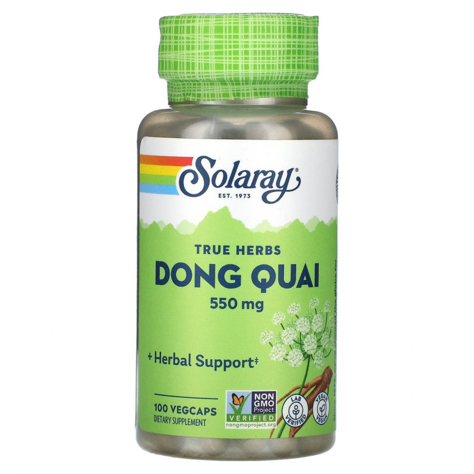  Solaray, True Herbs, Dong Quai, 550 , 100      -     , -, 