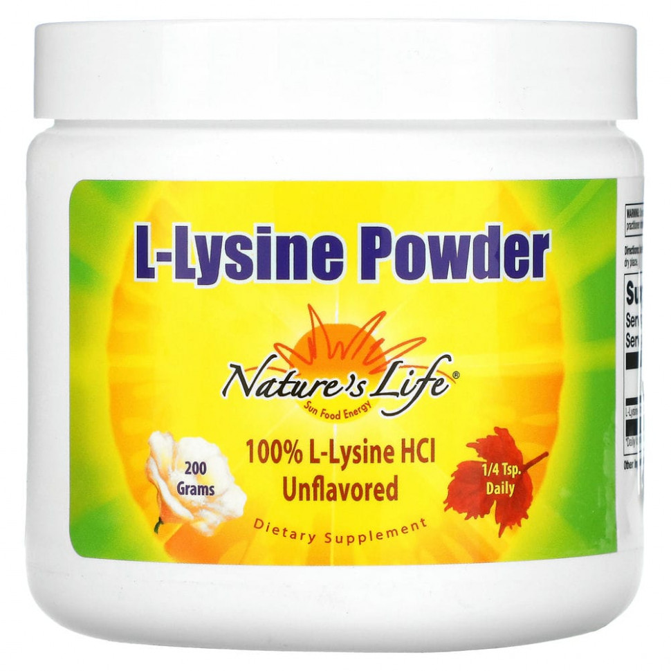  Nature's Life, L-Lysine  ,   , 200     -     , -, 