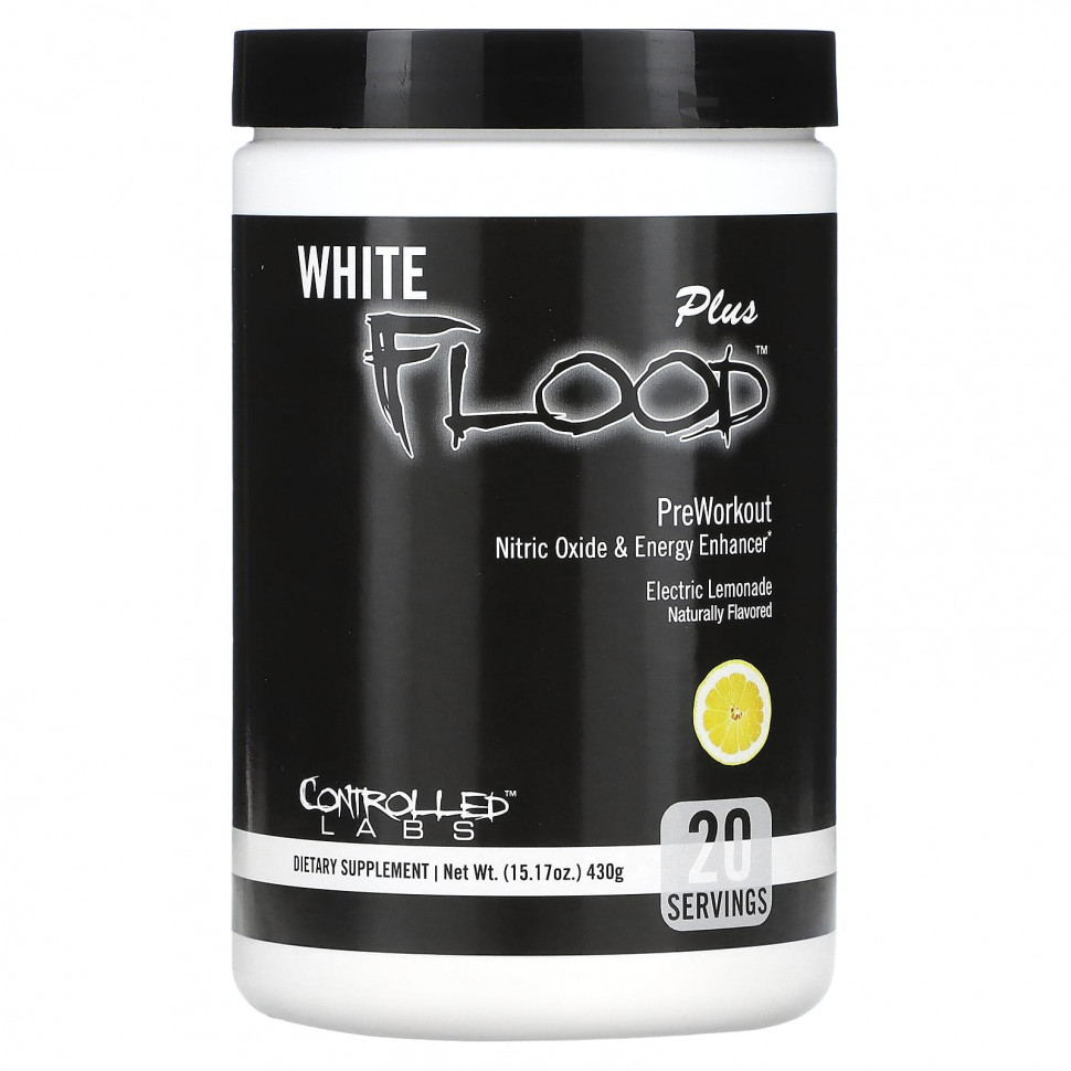 ������ ������ Controlled Labs, White Flood Plus, ����� �����������, ������������� �������, 430 � (15,17 �����)  IHerb (������) ����