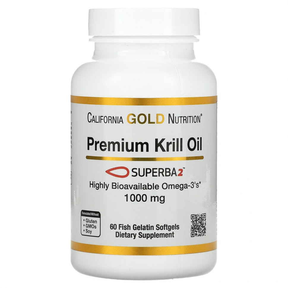  California Gold Nutrition, SUPERBA2,    , 1000 , 60      -     , -, 