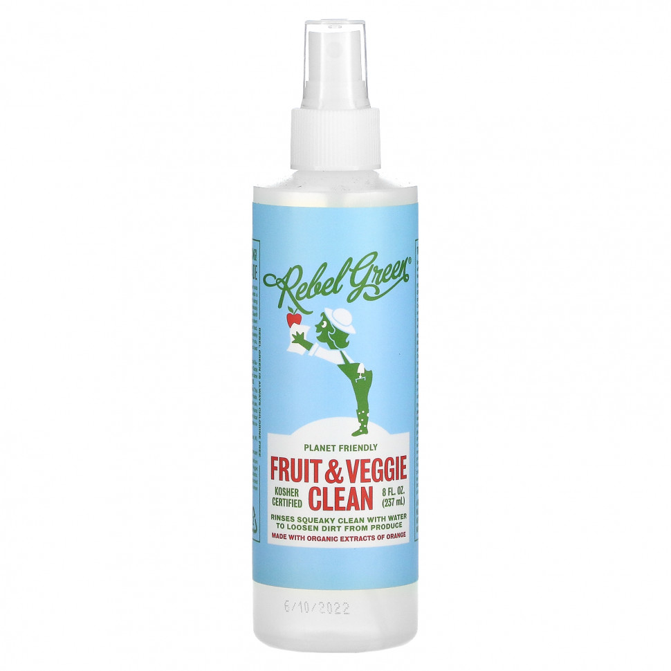 ������ ������ Rebel Green, Fruit & Veggie Clean, 237 �� (8 ����. �����)  IHerb (������) ����