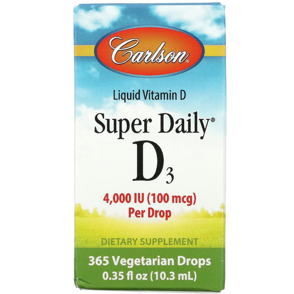  Carlson Labs, Super Daily D3, 100  (4000 ), 10,3  (0,35 . )    -     , -, 