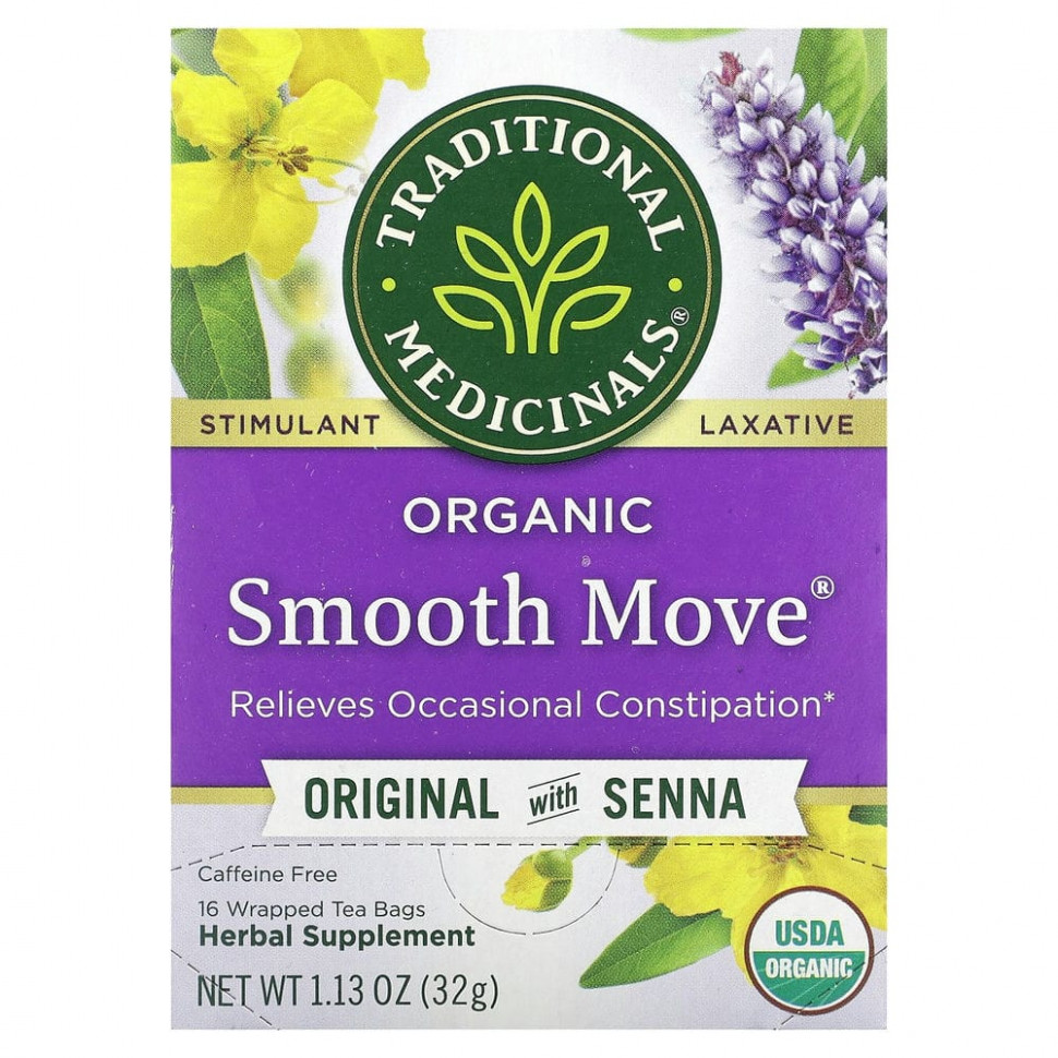  Traditional Medicinals, Organic Smooth Move,   ,  , 16  , 32  (1,13 )    -     , -, 