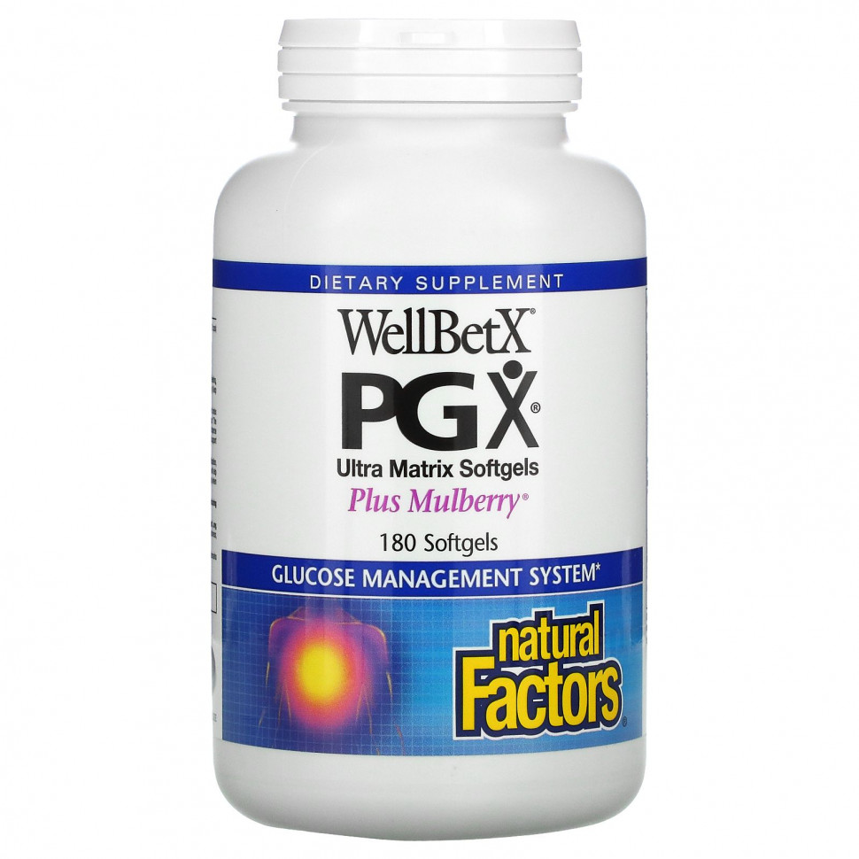  Natural Factors, WellBetX PGX, Plus Mulberry, 180     -     , -, 