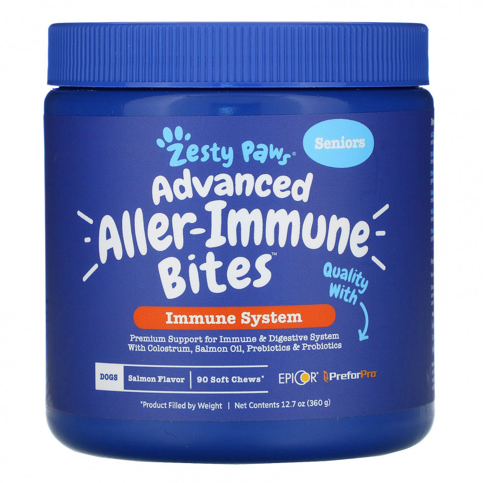  Zesty Paws, Advanced Aller-Immune Bites  ,  ,   ,   , 90  , 360  (12,7 )    -     , -, 