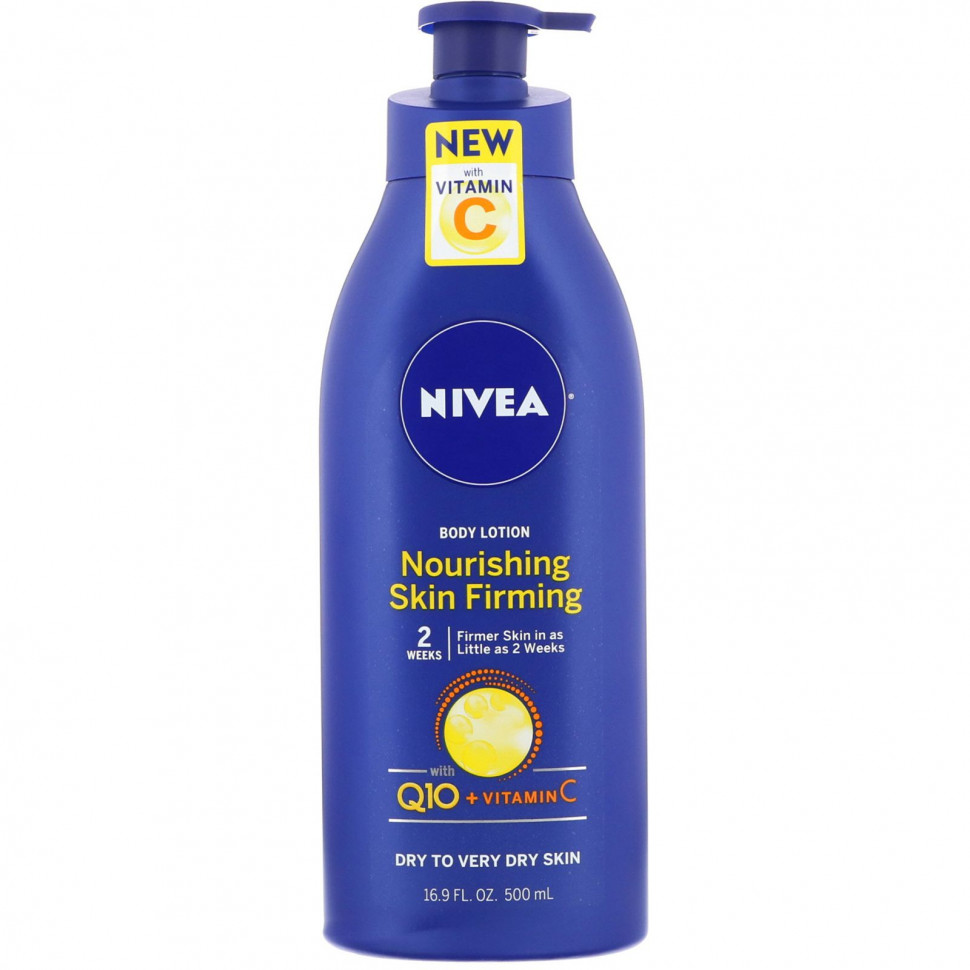  Nivea, Nourishing Skin Firming Body Lotion, Dry to Very Dry Skin, 16.9 fl oz (500 ml)    -     , -, 