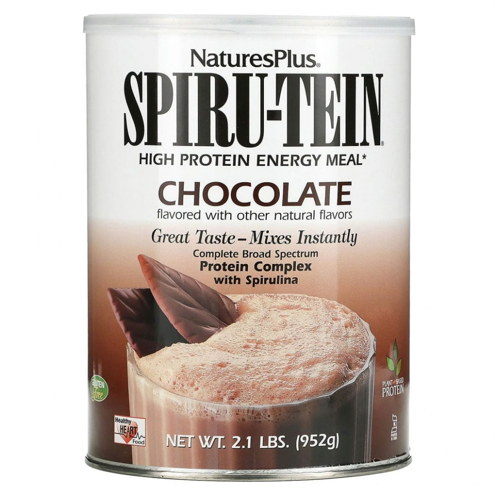 ������ ������ NaturesPlus, Spiru-Tein, �������������� ������� � ������� ����������� ��������, �� ������ ��������, 952 � (2,1 �����)  IHerb (������) ����
