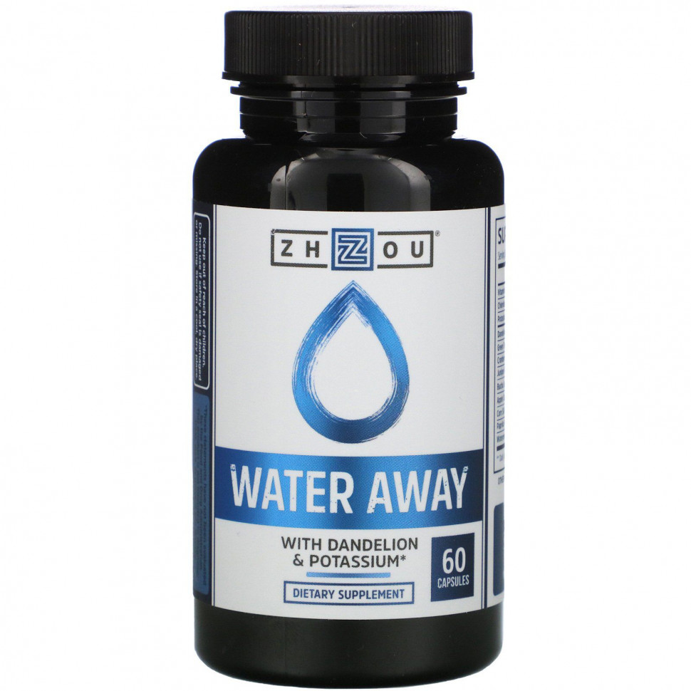 ������ ������ Zhou Nutrition, Water Away � ����������� � ������, 60 ������  IHerb (������) ����