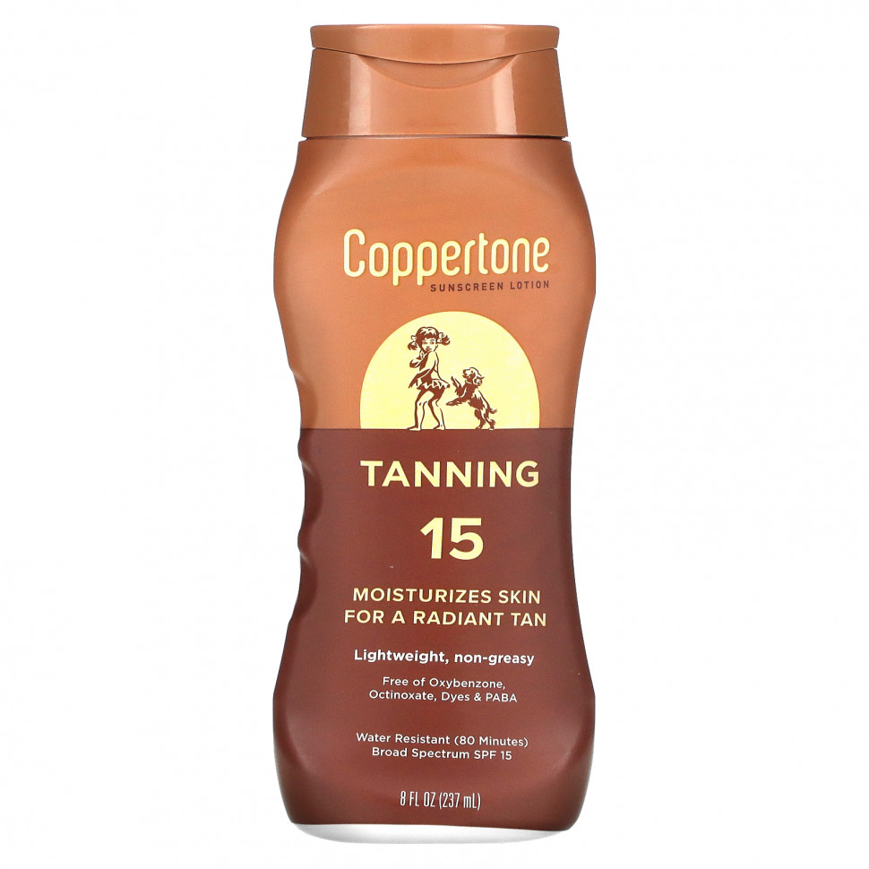 ������ ������ Coppertone, Sunning, �������������� ������, SPF 15, 237 �� (8 ����. �����)  IHerb (������) ����