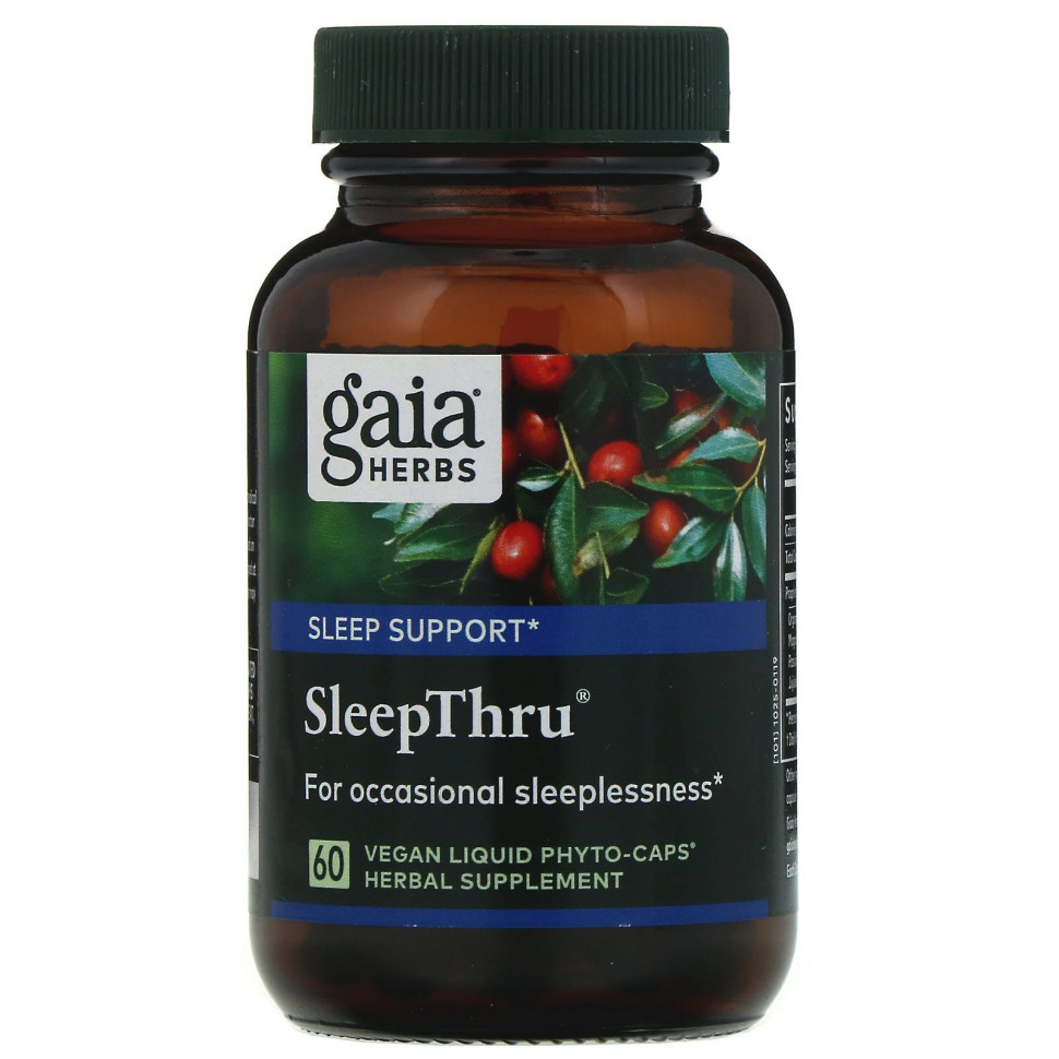  Gaia Herbs, SleepThru, 60  -      -     , -, 