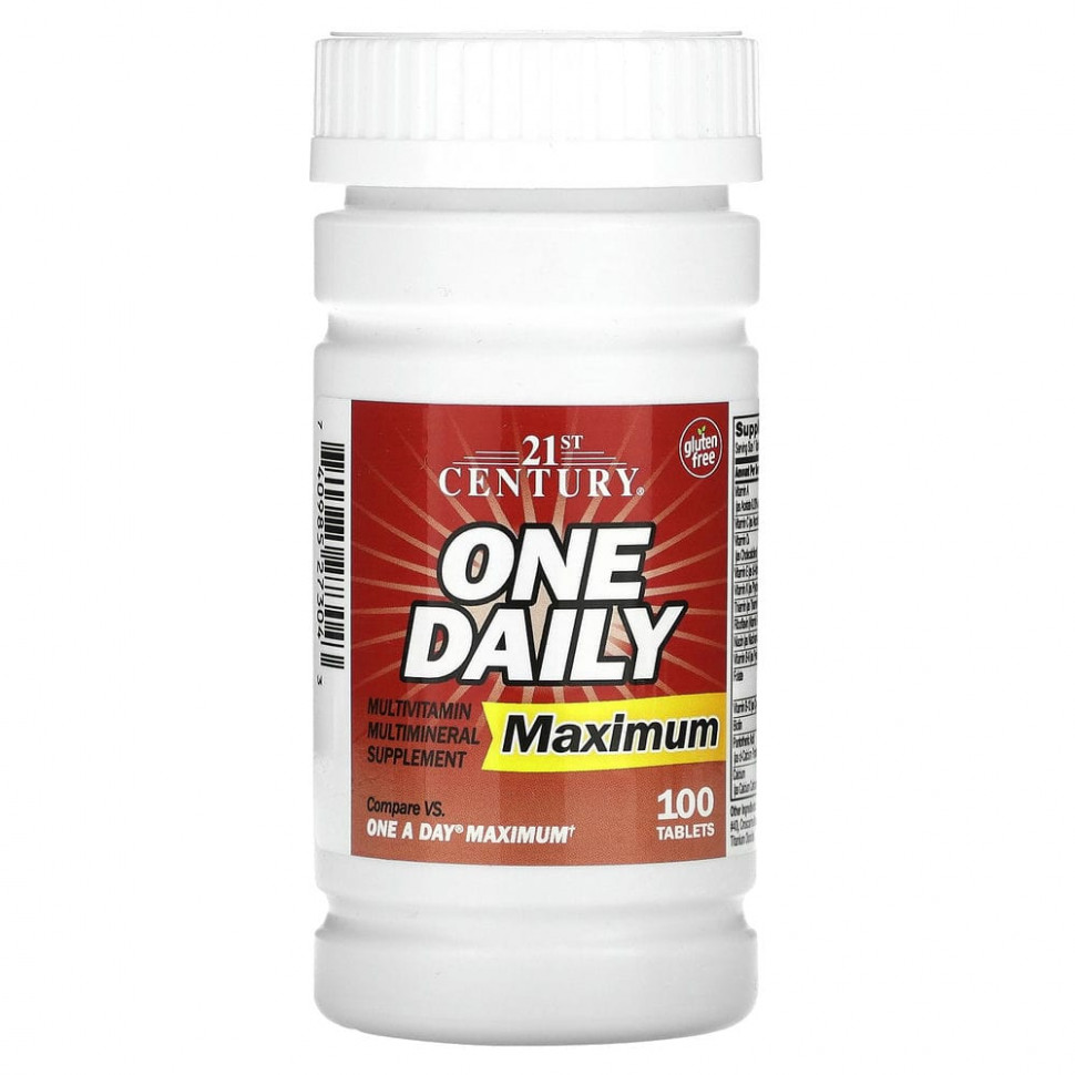 ������ ������ 21st Century, One Daily, Maximum, 100 ��������  IHerb (������) ����