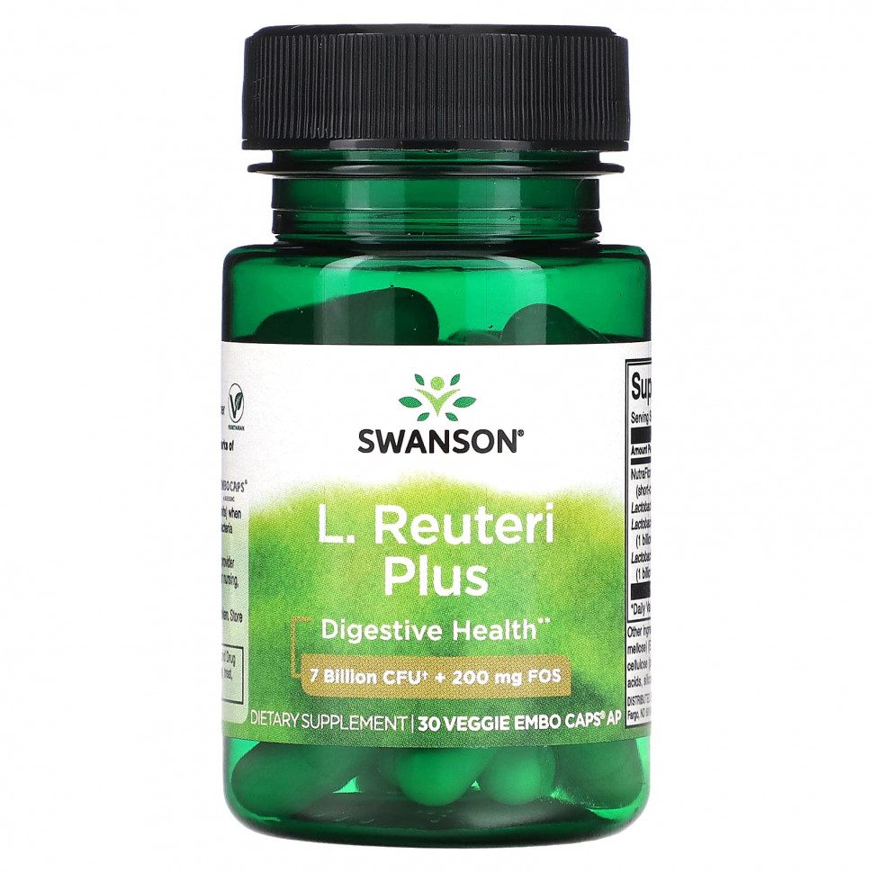  Swanson,   (L. acidophilus), Reuteri Plus, 30        -     , -, 