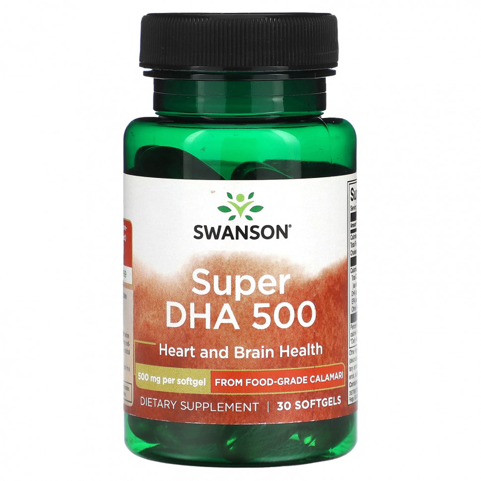 ������ ������ Swanson, Super DHA 500, 500 ��, 30 ������ ��������  IHerb (������) ����