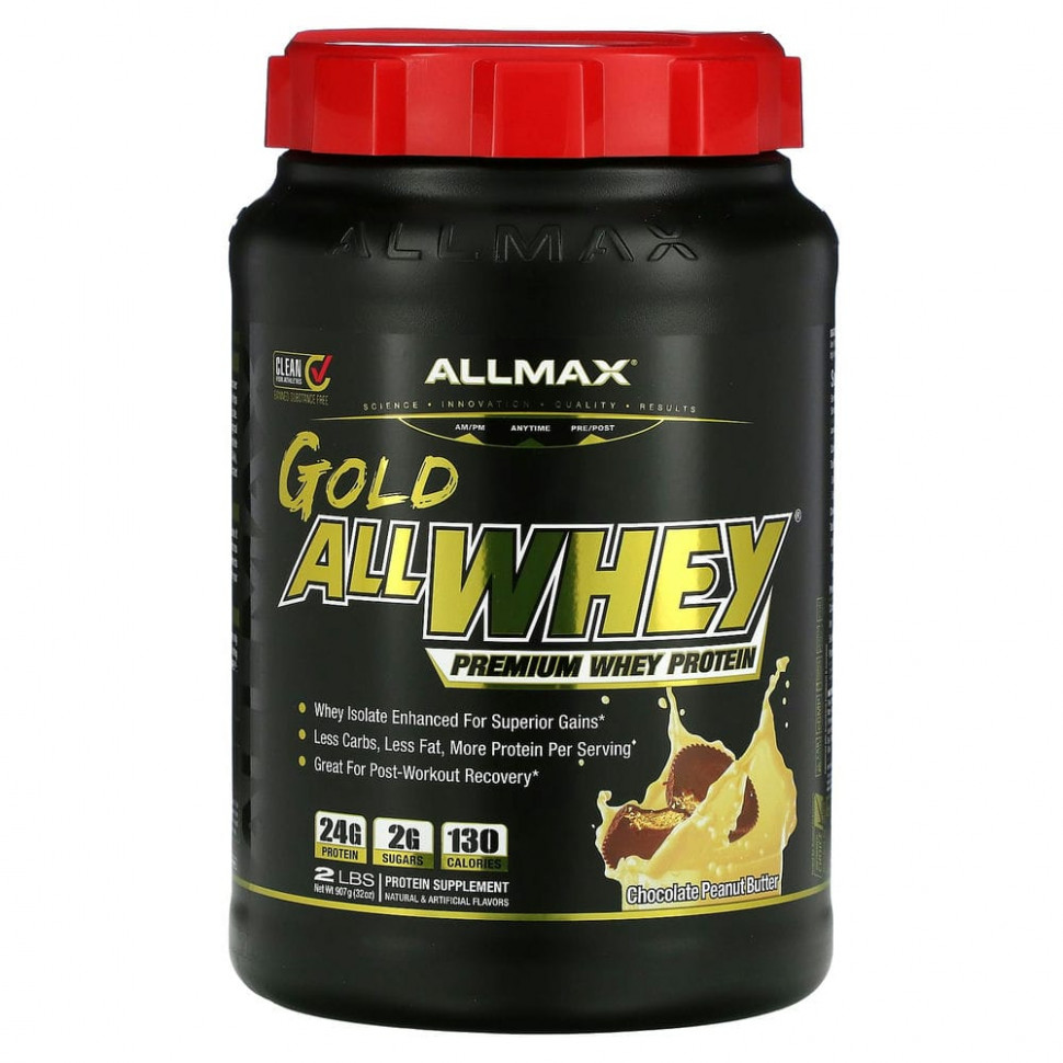  ALLMAX Nutrition, AllWhey Gold, 100%  + -  ,    , 2  (907 )    -     , -, 