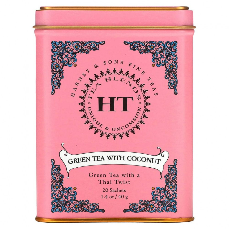 ������ ������ Harney & Sons, Green Tea with Thai Flavors, 20 Tea Sachets, 1.4 oz (40 g)  IHerb (������) ����