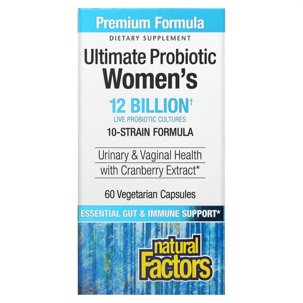 ������ ������ Natural Factors, Ultima Probiotic Women�s, ��������� ��� ������, 12 ���� ���, 60 �������������� ������  IHerb (������) ����