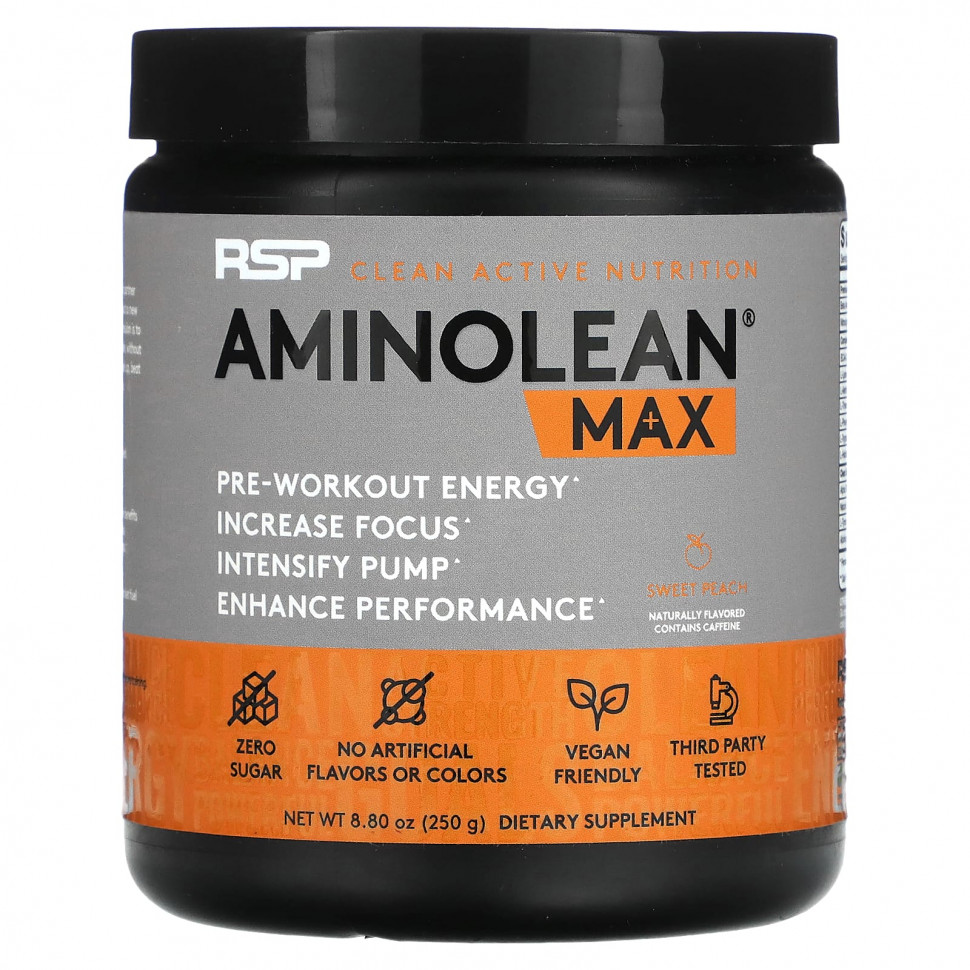 ������ ������ RSP Nutrition, AminoLean Max, ������� ������, 250 � (8,8 �����)  IHerb (������) ����
