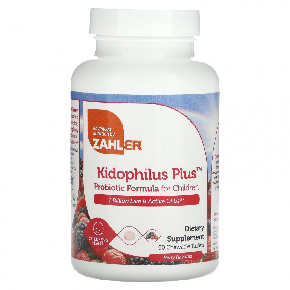  Zahler, Kidophilus Plus,    , , 1  , 90      -     , -, 