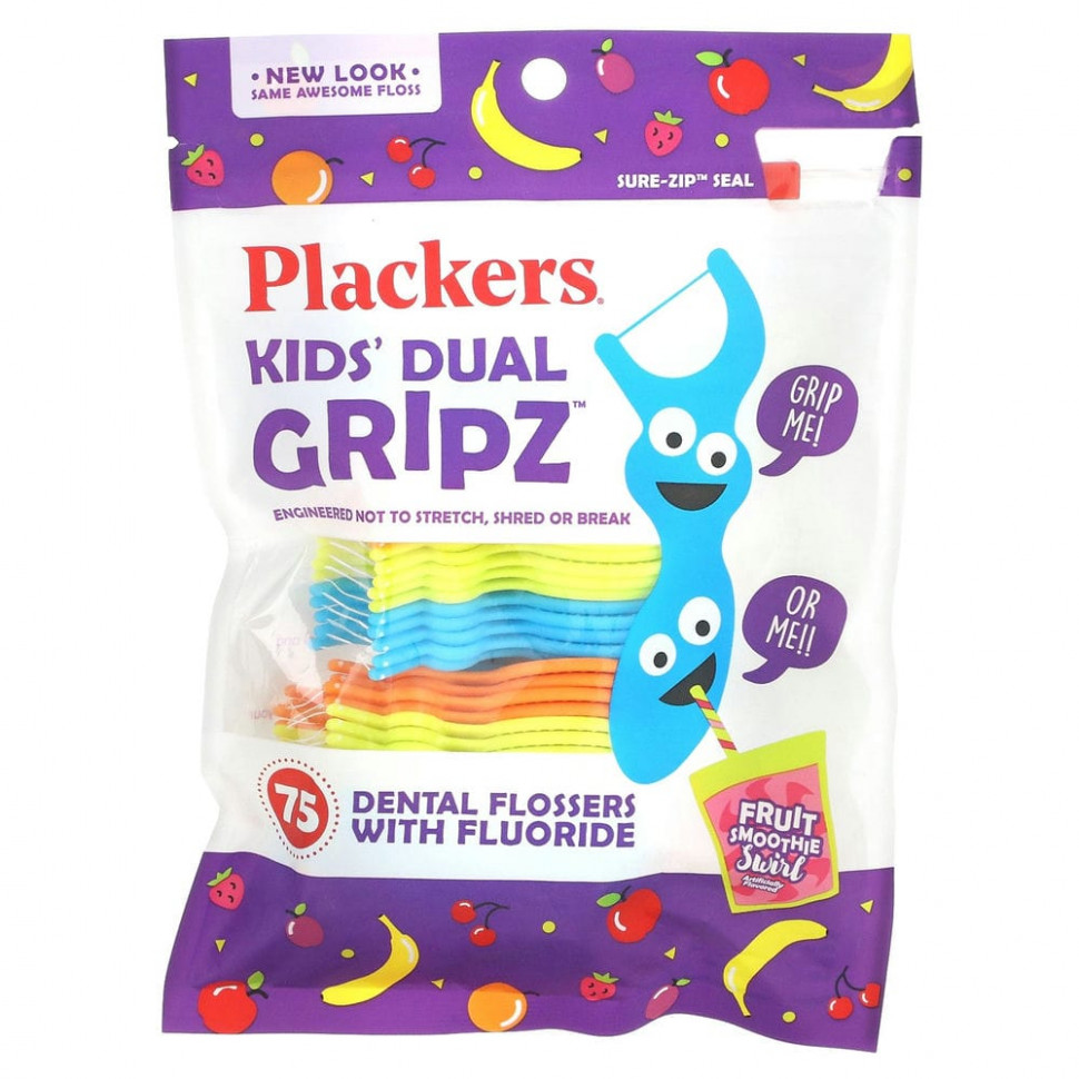  Plackers, Kid's Dual Gripz,    ,  ,  , 75 .    -     , -, 
