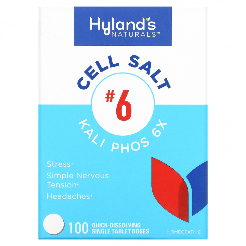  Hyland's, Cell Salt # 6, Kali Phos 6X, 100      -     , -, 