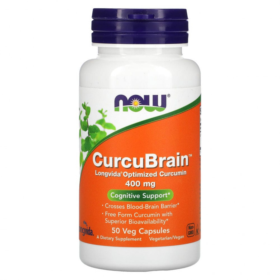  NOW Foods, CurcuBrain,  , 400 , 50      -     , -, 