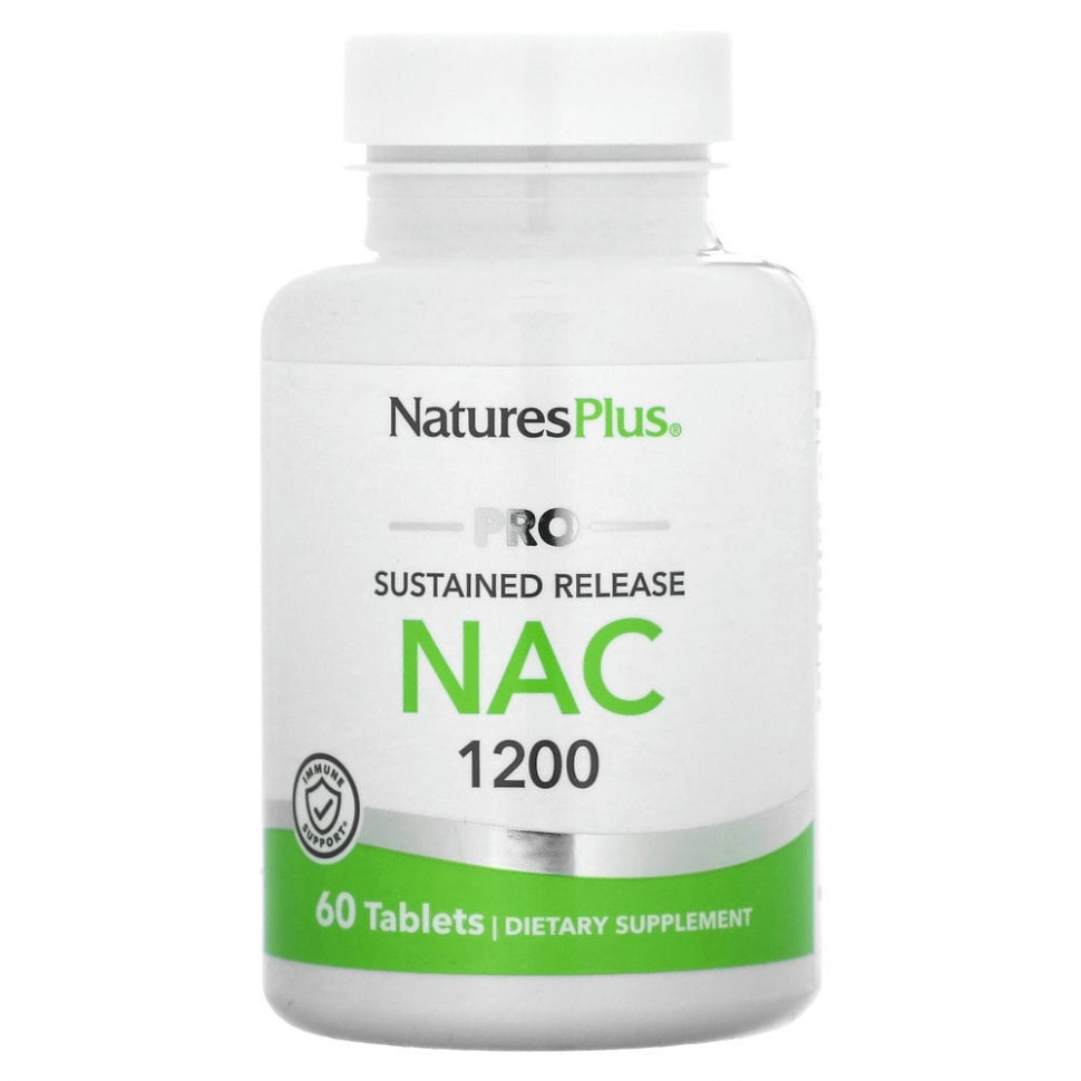 ������ ������ NaturesPlus, Pro NAC 1200, � ����������� ��������������, 60 ��������  IHerb (������) ����