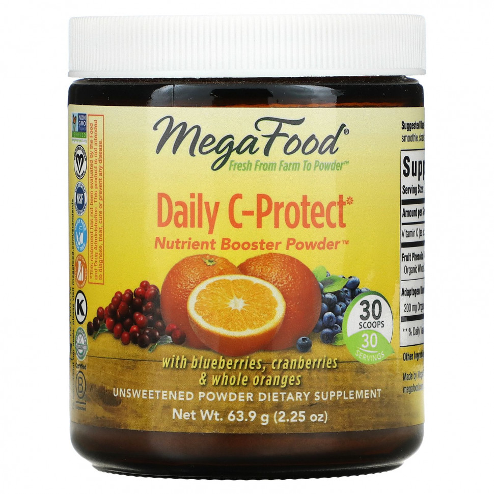  MegaFood, Daily C-Protect, Nutrient Booster, ,  , 63,9  (2,25 )    -     , -, 