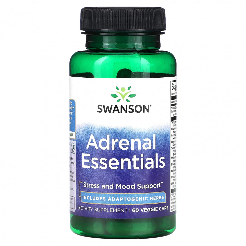  Swanson, Adrenal Essentials, 60      -     , -, 